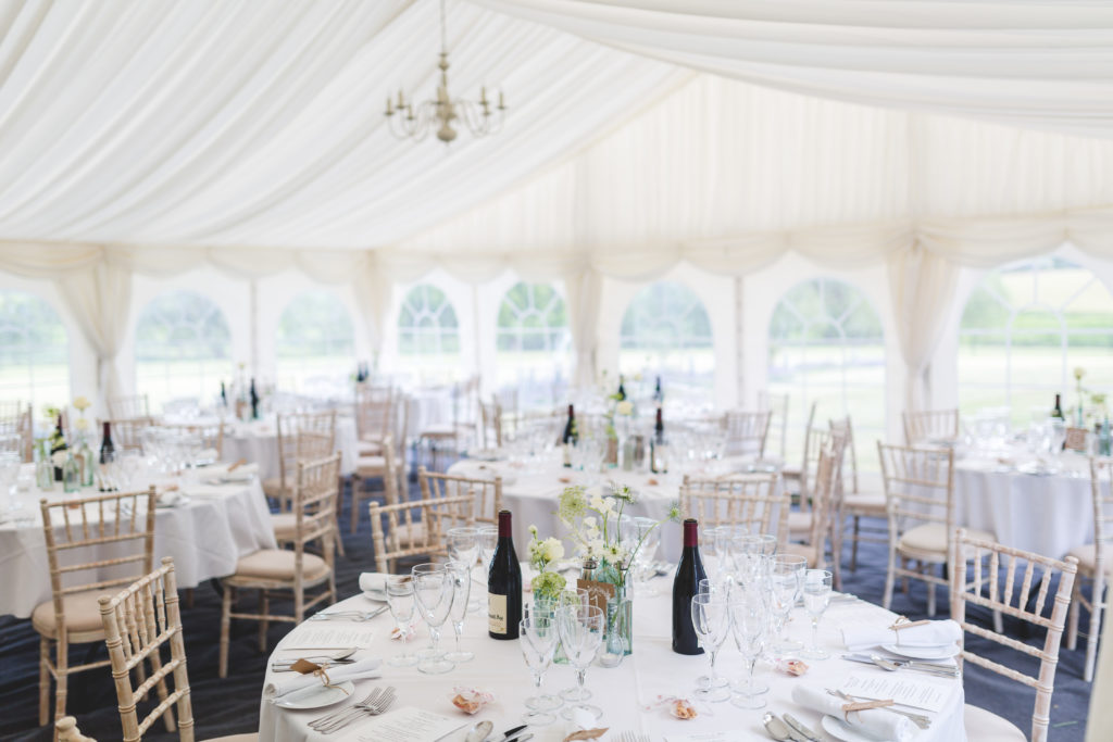 Marquee wedding at Home