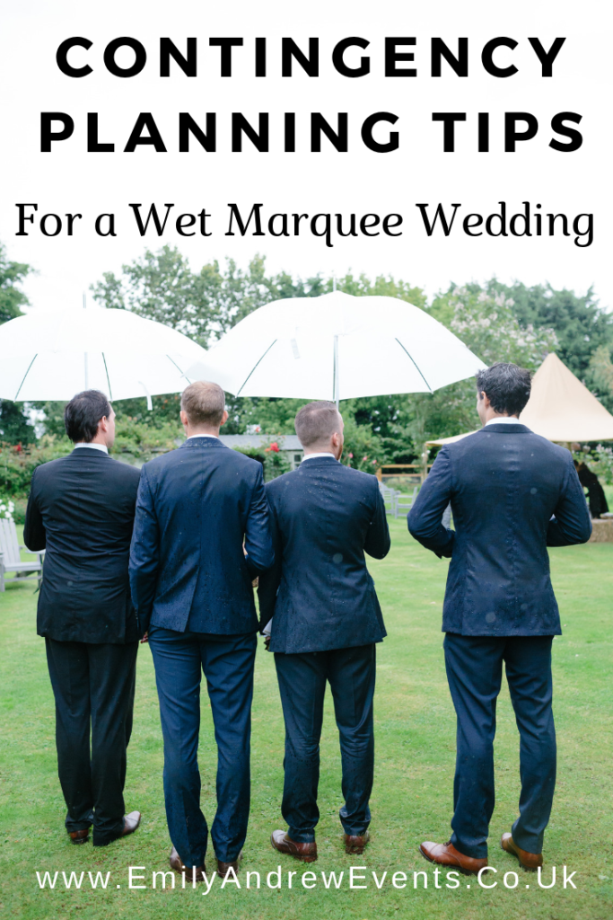Wet Marquee Wedding