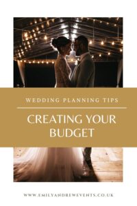 creating your own wedding budget