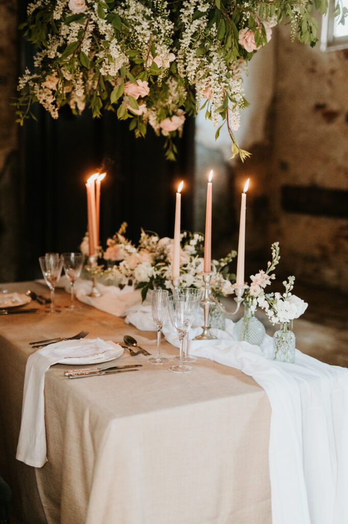 French Chateaux wedding table